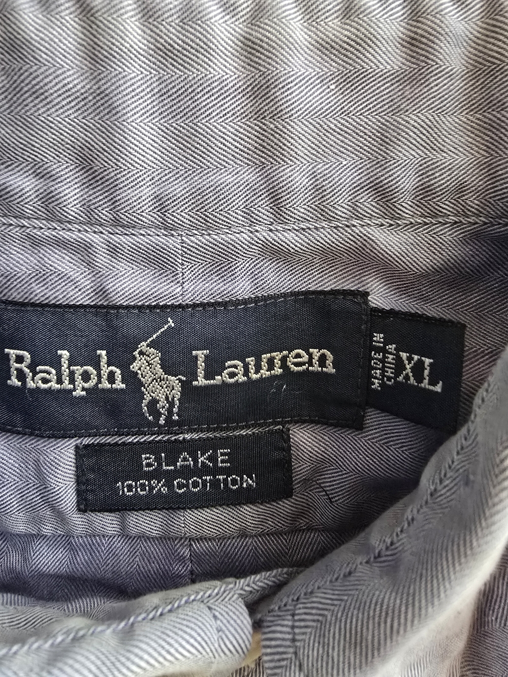 Ralph Lauren Men’s Blake Button-Down Shirt in Light Gray